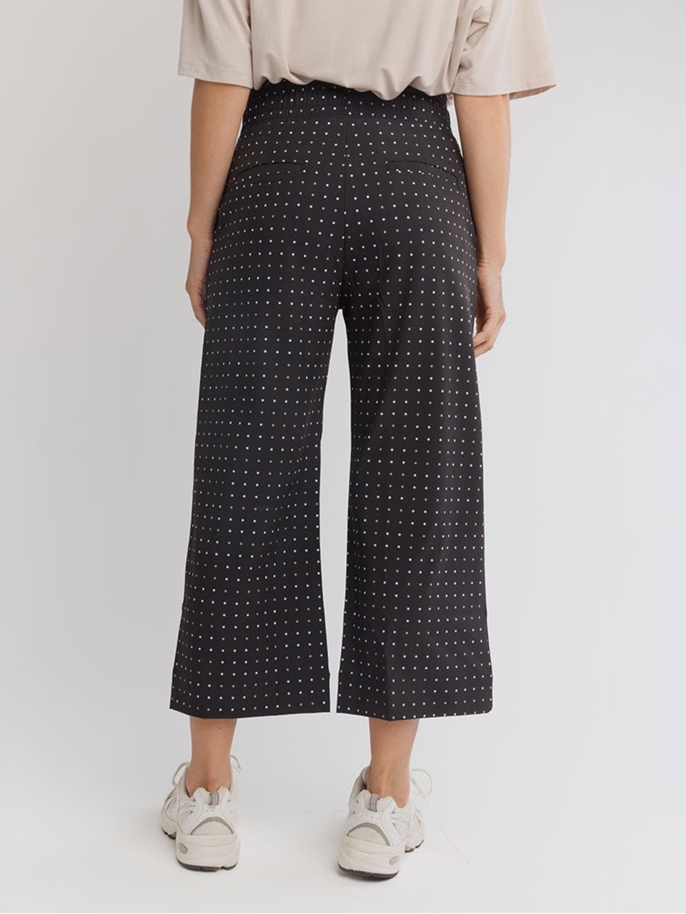 Albion Wide Leg Pants Dotty Black Medium - Picture 3 of 13